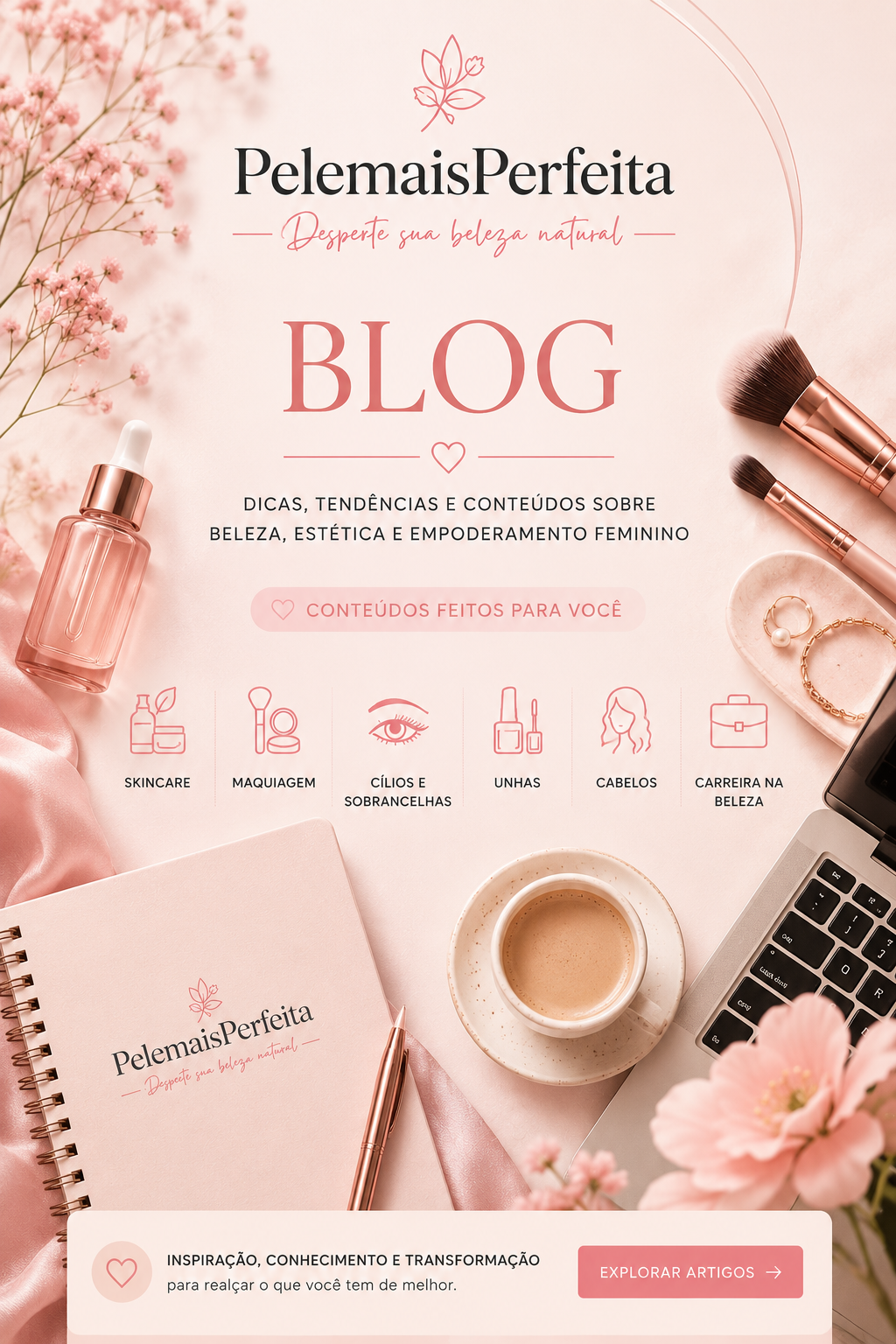 Profissional feminina do universo da beleza